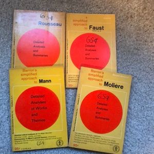 4 Barrons classic books study help guides